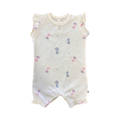 1-3\M White Dinosaur Girl's Romper - Woolworths