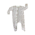 6-12M Cream Floral Side Zipper Babygrow  Woolworths
