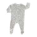0-3M Floral Side Zipper Stretch Cotton Babygrow - Cotton On