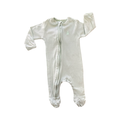 1-3M Light Green Cotton Side Zipper Babygrow - Woolworths