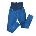 Size 32 Maternity Blue Super Stretchy Denim with Black Cotton Stretch Waist - Cherry Melon