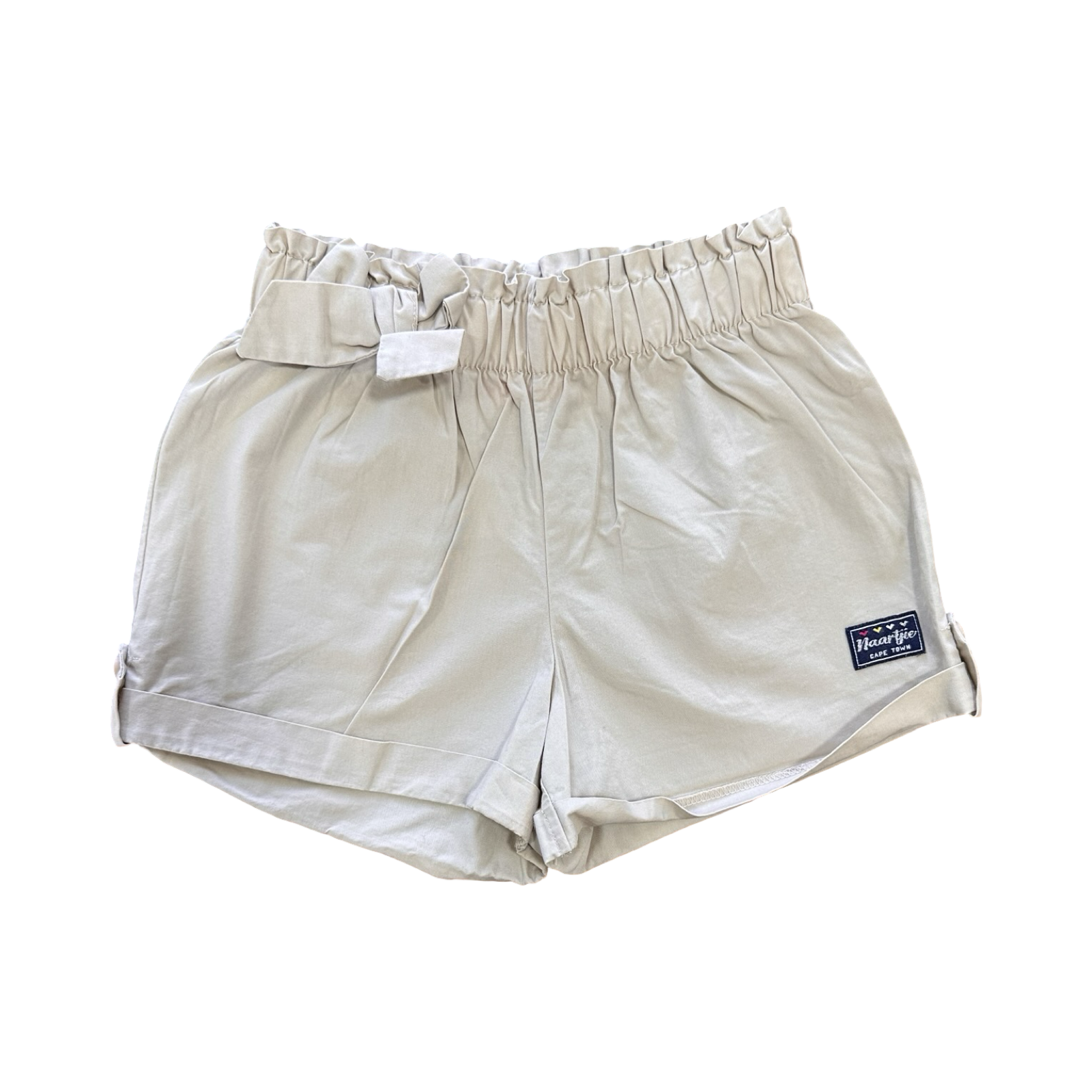 4-5Y Biege Cotton Girl's Shorts - Naartjie