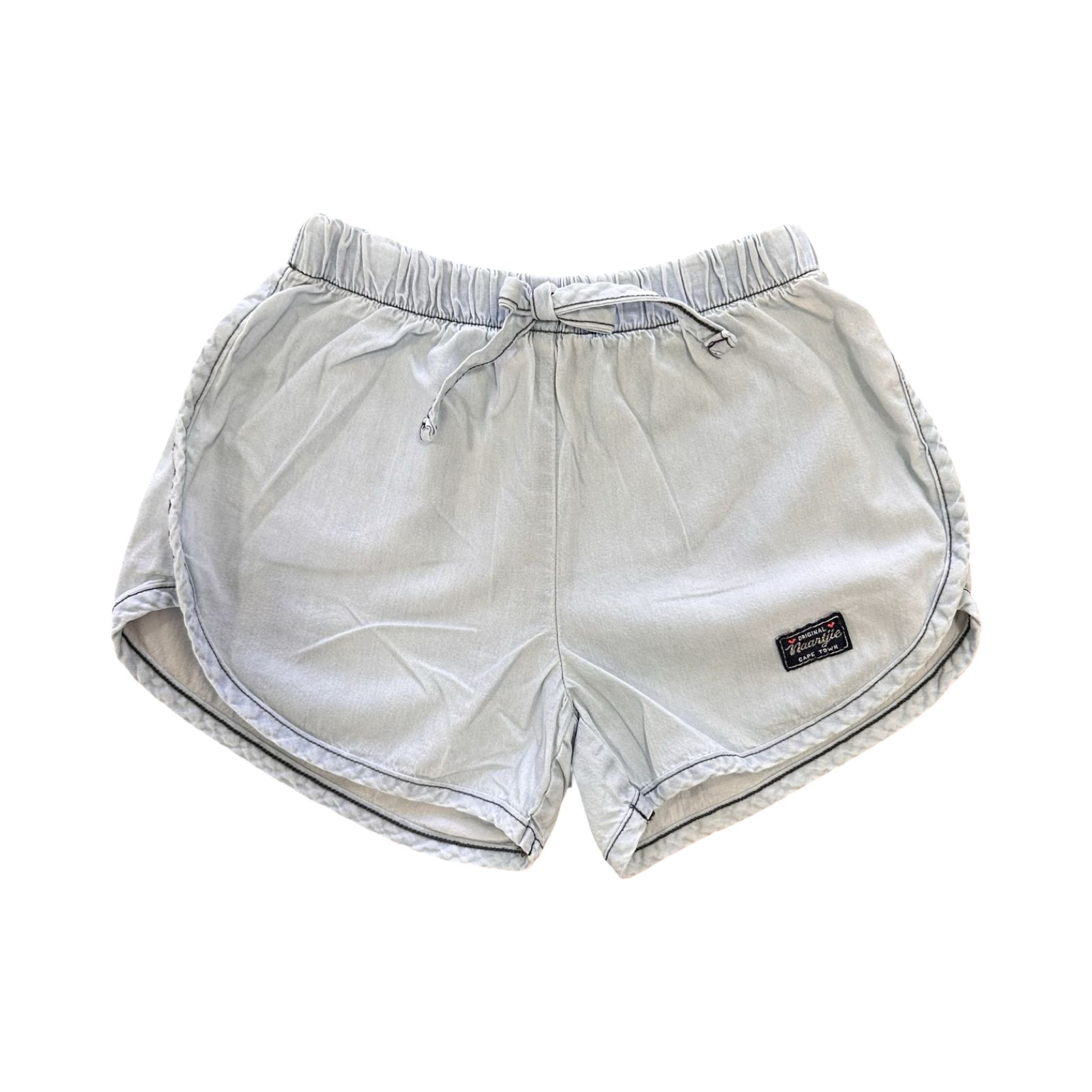 4-5Y Light Blue Girl's Chambray Shorts - Naartjie