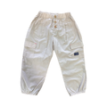 3-4Y Beige Long Cotton Cargo Style Pants - Naartjie