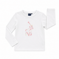 5-6Y White Long Sleeve Stretch Shirt - Polo