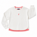 5-6Y White & Pink Classic Knitted Jersey - Polo