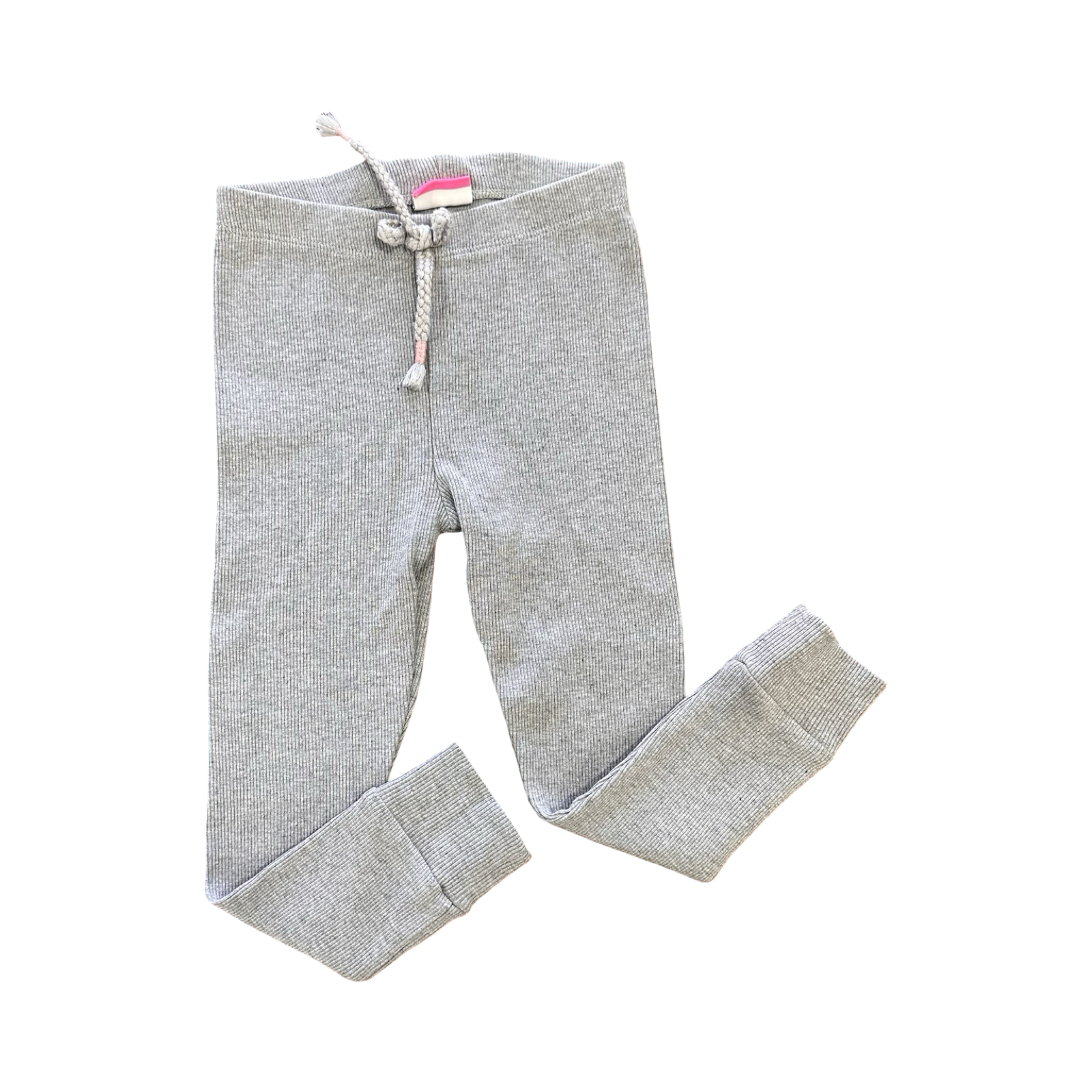 3-4Y Grey Melange Ribbed Leggings - Naartjie
