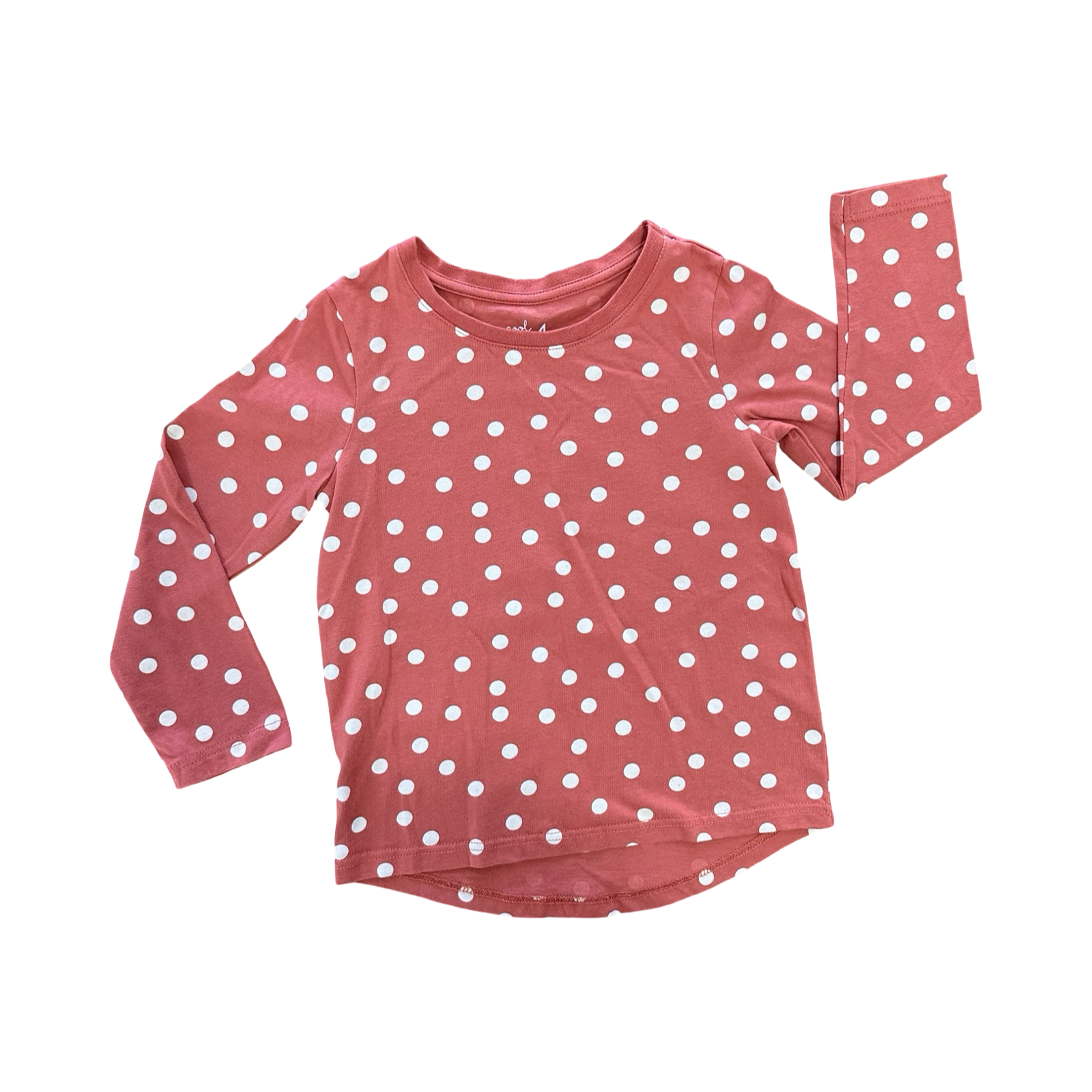 4Y Blush Polkadot Long Sleeve T-Shirt - Woolworths