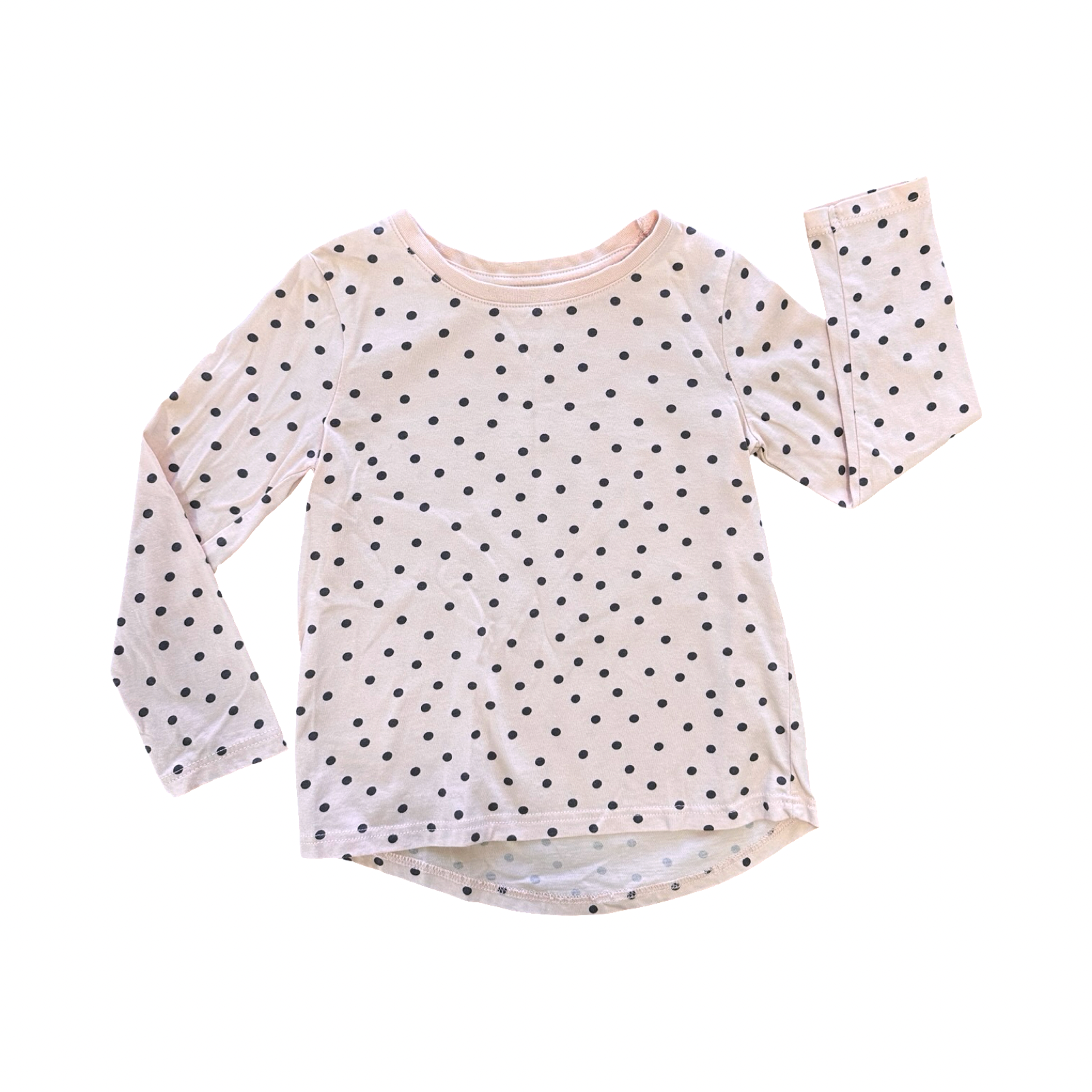 4Y Pink & Black Polkadot Long Sleeve T-Shirt - Woolworths