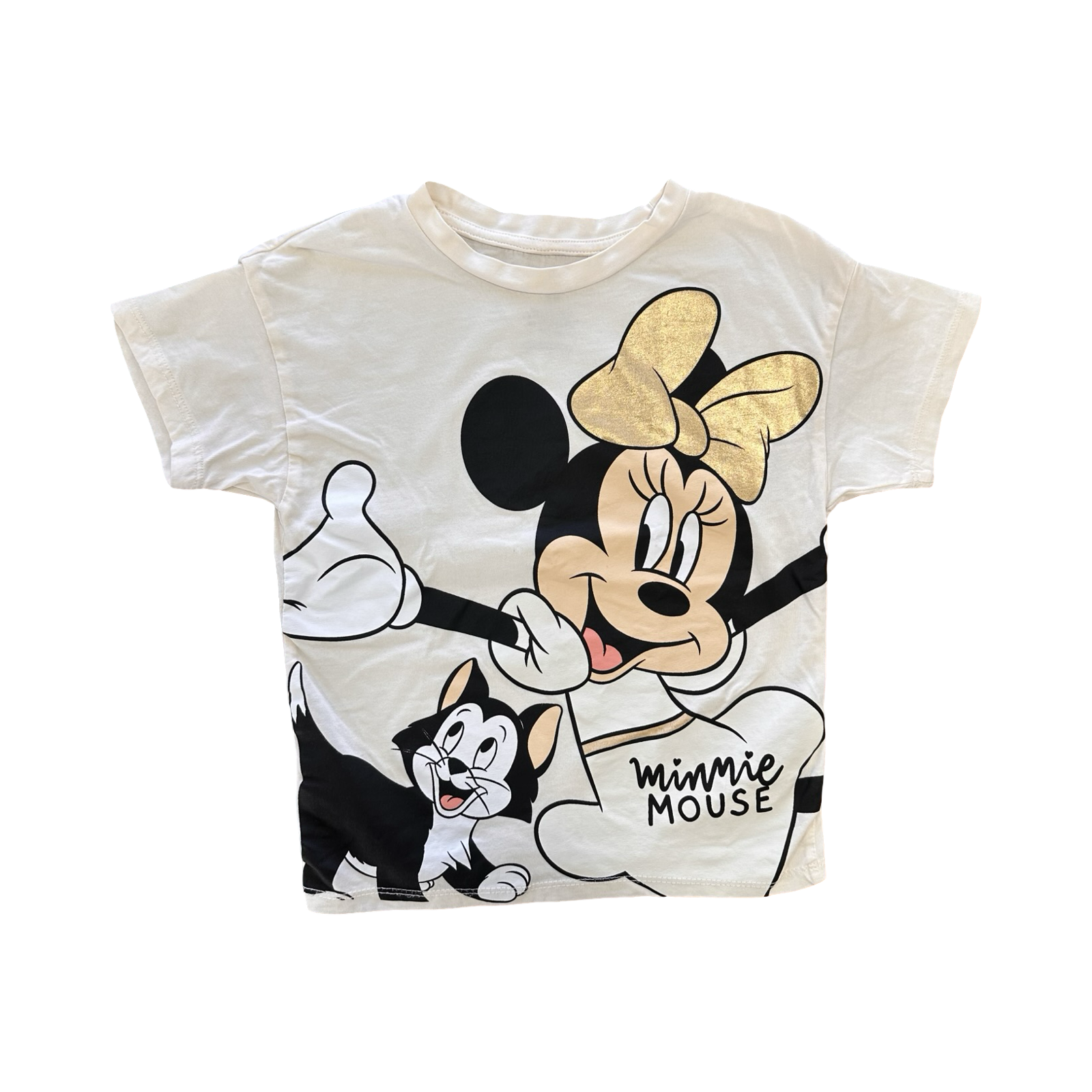 3-4Y White Minnie Mouse T-Shirt - H & M