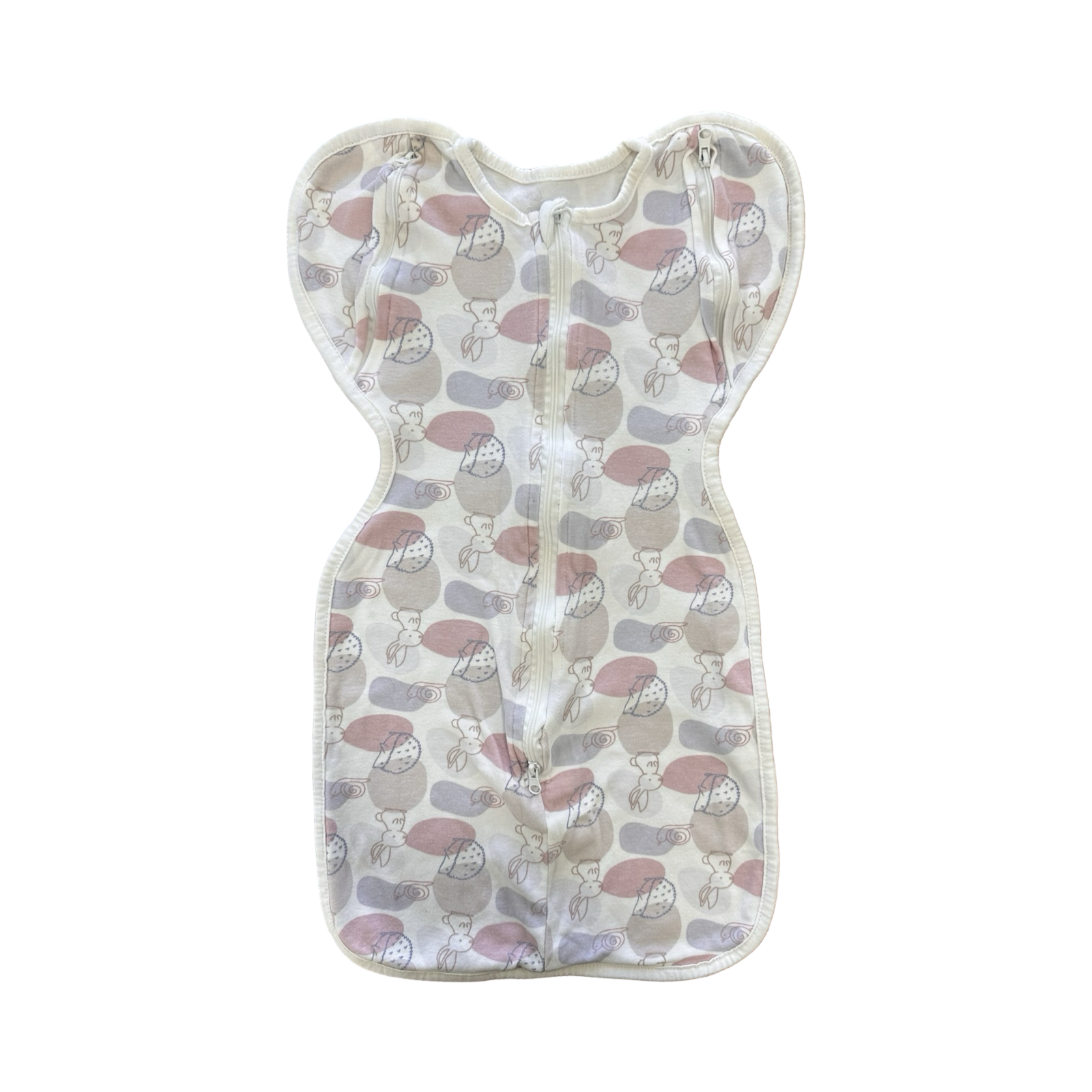One Size Pink, White & Purple Swaddling Sleep Pod - Snuggletime