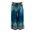 One Size Wide Leg Patterned Maternity Wrap Pants