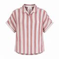Size 10 Pink & White Button Maternity Pyjama Top - Stella Morgan