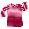 12-18M Red & White Stripe Cotton Dress with Pockets - George