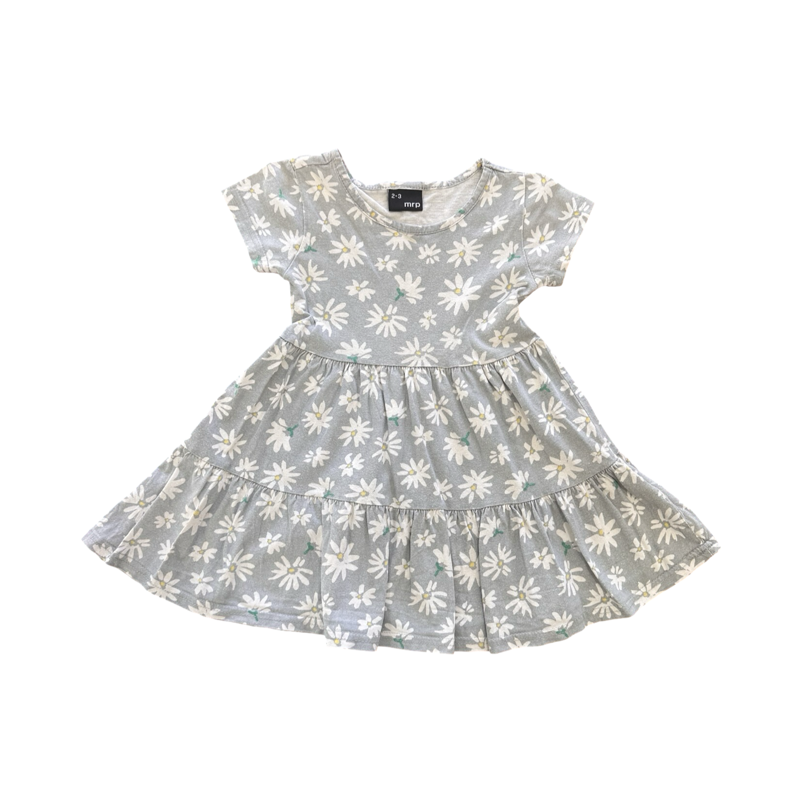 2-3Y Grey Daisy Cotton Dress - Mr Price