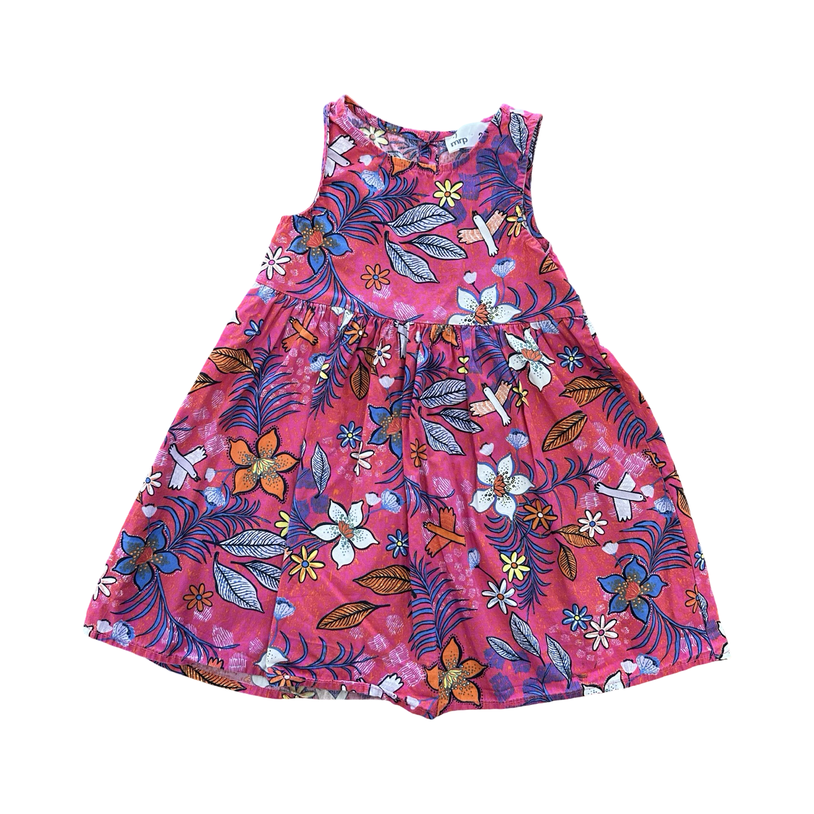 2-3Y Pink Floral Cotton Dress - Mr Price