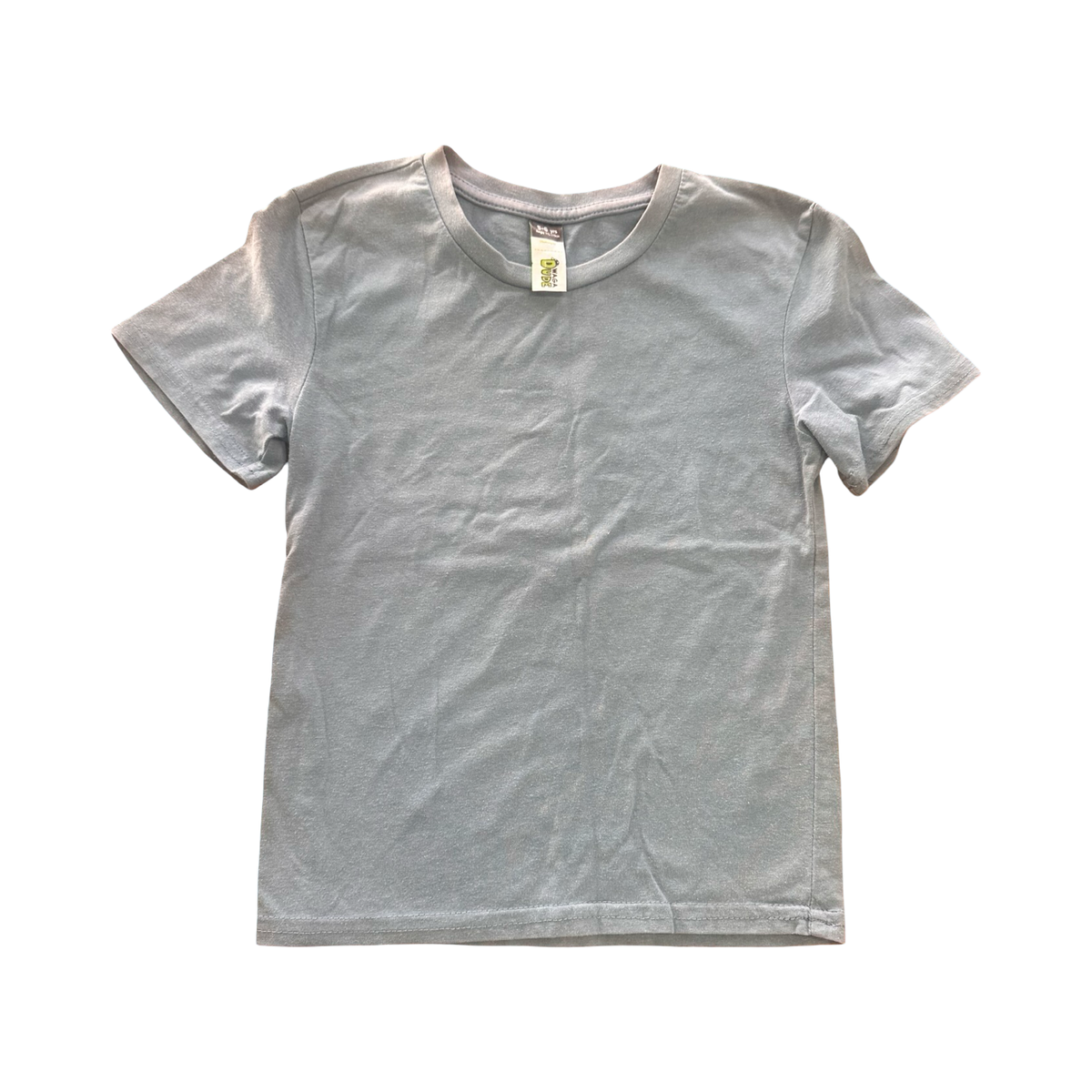5-6Y Blue Plain T-Shirt - Waga Dude