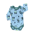Newborn Grey & Green Panda Bodysuit - Cuddlesome