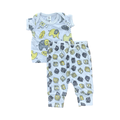 Newborn 2pc White, Grey & Yellow Set - Cuddlesome | Kelmik
