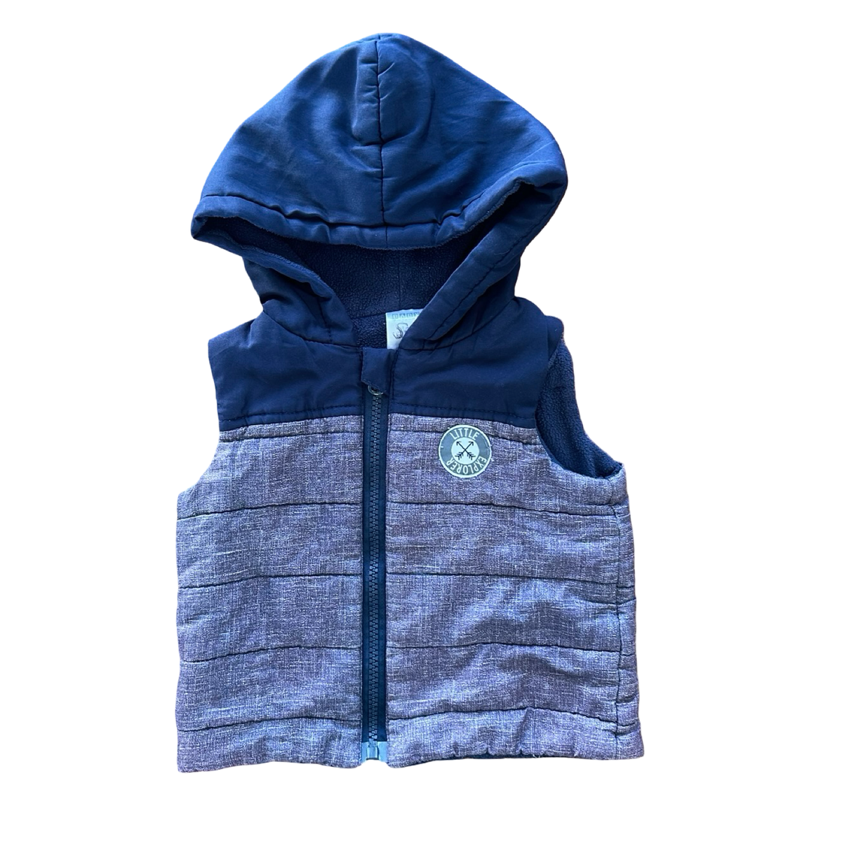 6-12M Blue Zipper Gilet