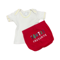 6-12M 2pc White & Red Santa's Favourite Set - Anko / Ackermans