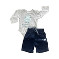 3-6M 2pc Beige Sheep & Shorts Set - Ackermans | Tiny tots