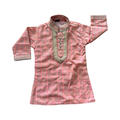4Y Dark Peach & Gold Traditional Indian Top
