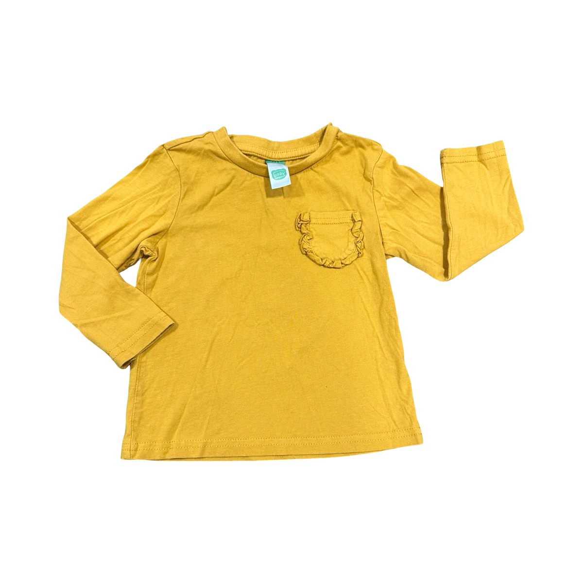 12-18M Mustard Long Sleeve Girl's Top - Ackermans
