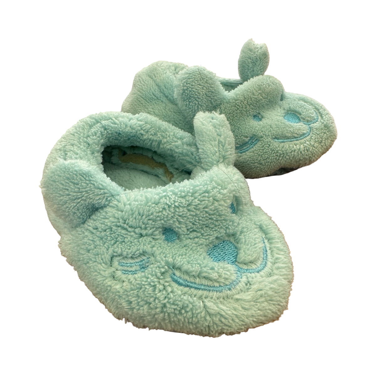 6-12M Blue Fleece Slippers - Tint tots