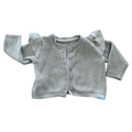 1-3M Beige & Gold Cardigan with Frill Shoulders - Woolworths