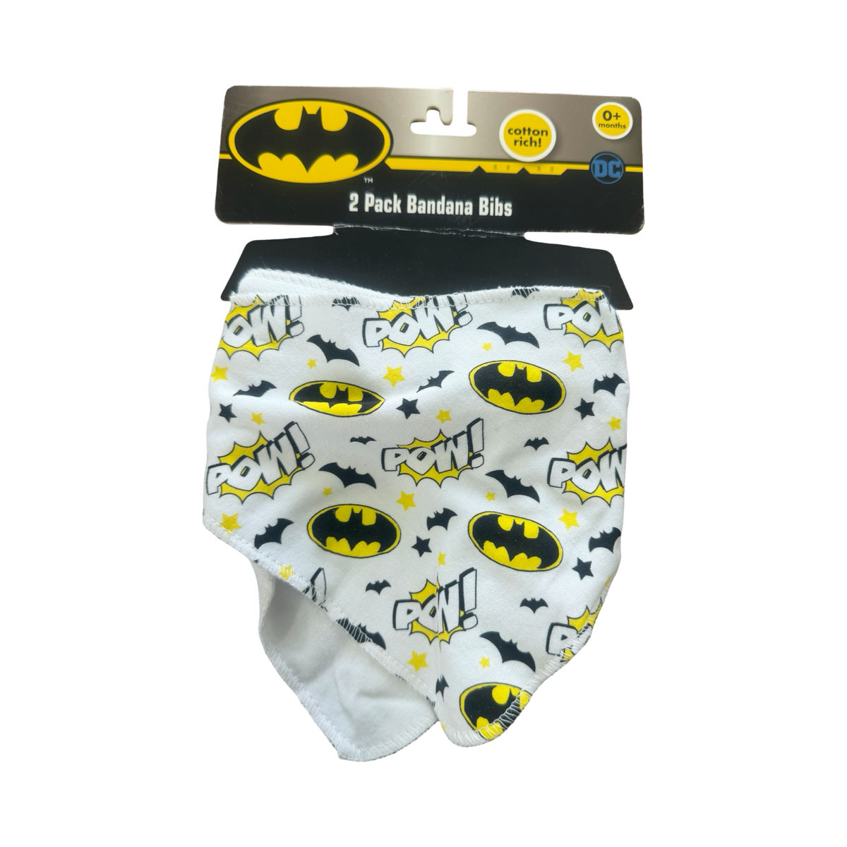*NEW* One Size 2pc Batman Bib set	 - DC Comics