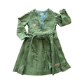 2-3Y Army green long sleeve dress - Earthchild