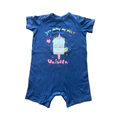 12-18M Navy "You make me melt" romper - Woolworths