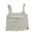12-14Y Yellow Super Stretchy Ribbed Crop Top - CUBE