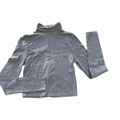 13-14Y Grey Cotton Polo Neck Crop Top - H & M
