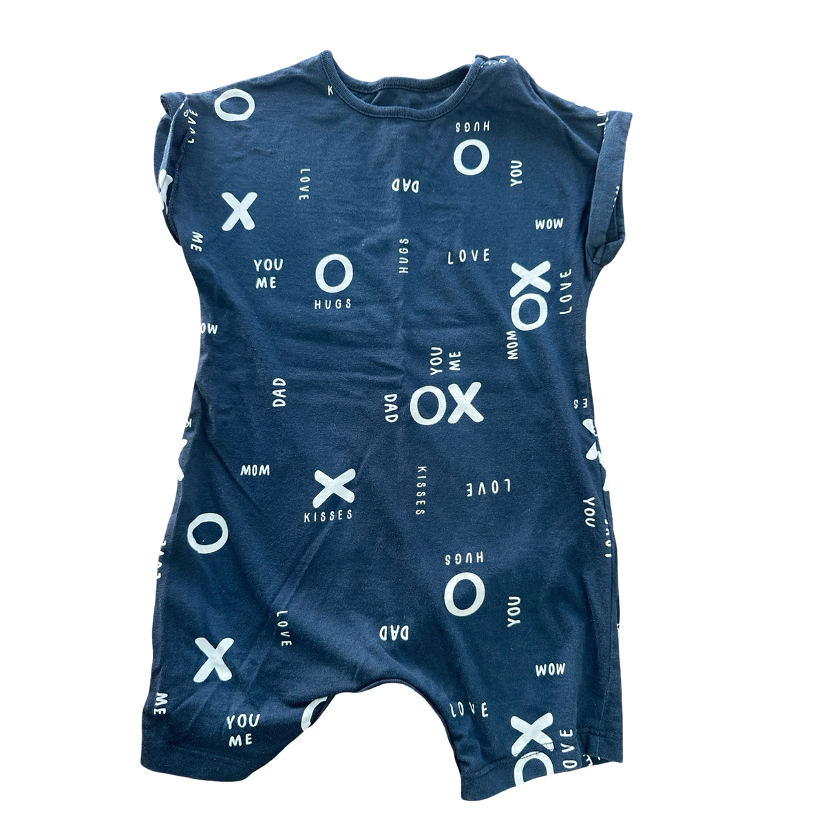 18-24M Black & White Xo Romper - Woolworths