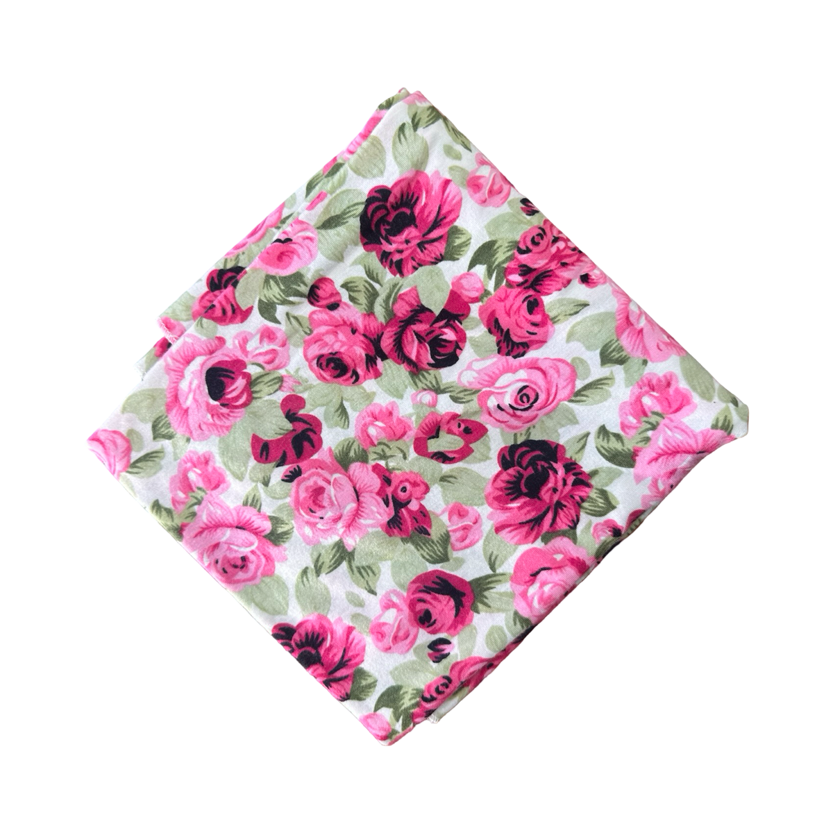 One Size Pink & Green Swaddle Blanket