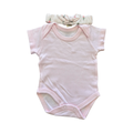 Newborn Plain Pink Bodysuit with Floral Pink Headband - Mother's Choice