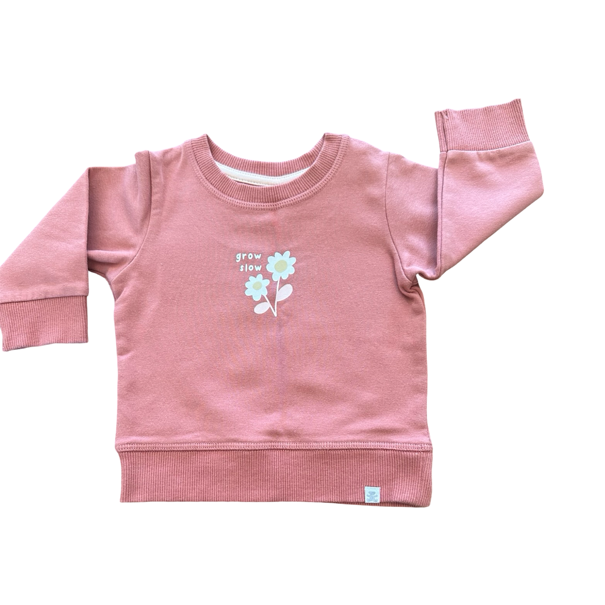 1-3M 2pc Pink & Flora Long Sleeve Bodysuit with Jogger Pants - Woolworths / Tiny tots