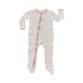 12-18M Pink & White Stripe Cotton Zipper Babygrow - Woolworths