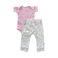6-12M Cream Ribbed Sleeveless Bodysuit with Green Headband - Popcandy