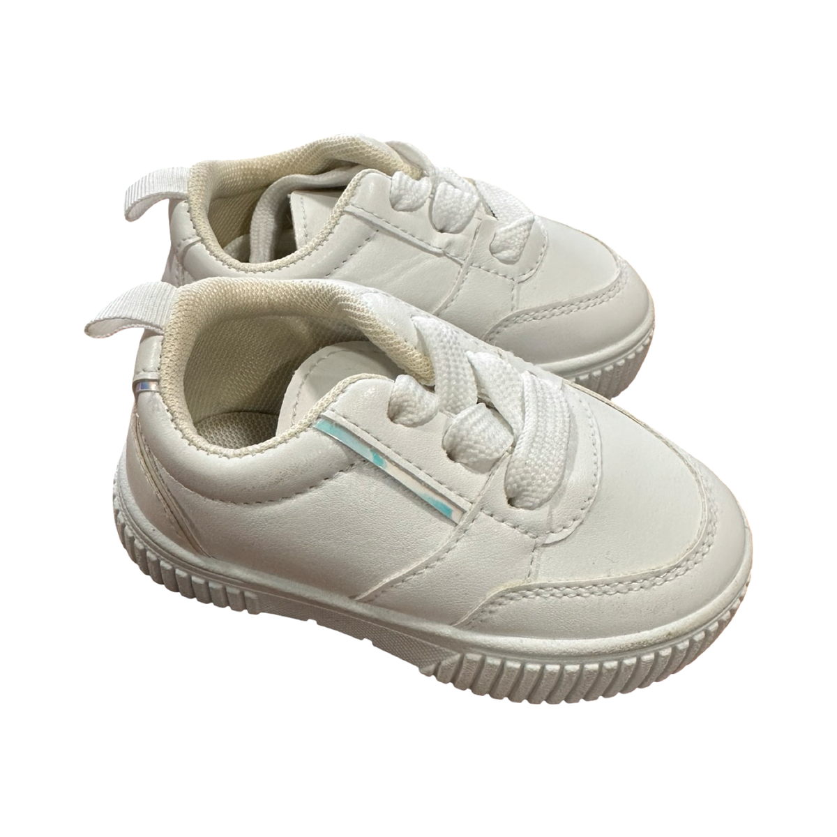 *NEW* Size 3 White Sneakers - Little Hero