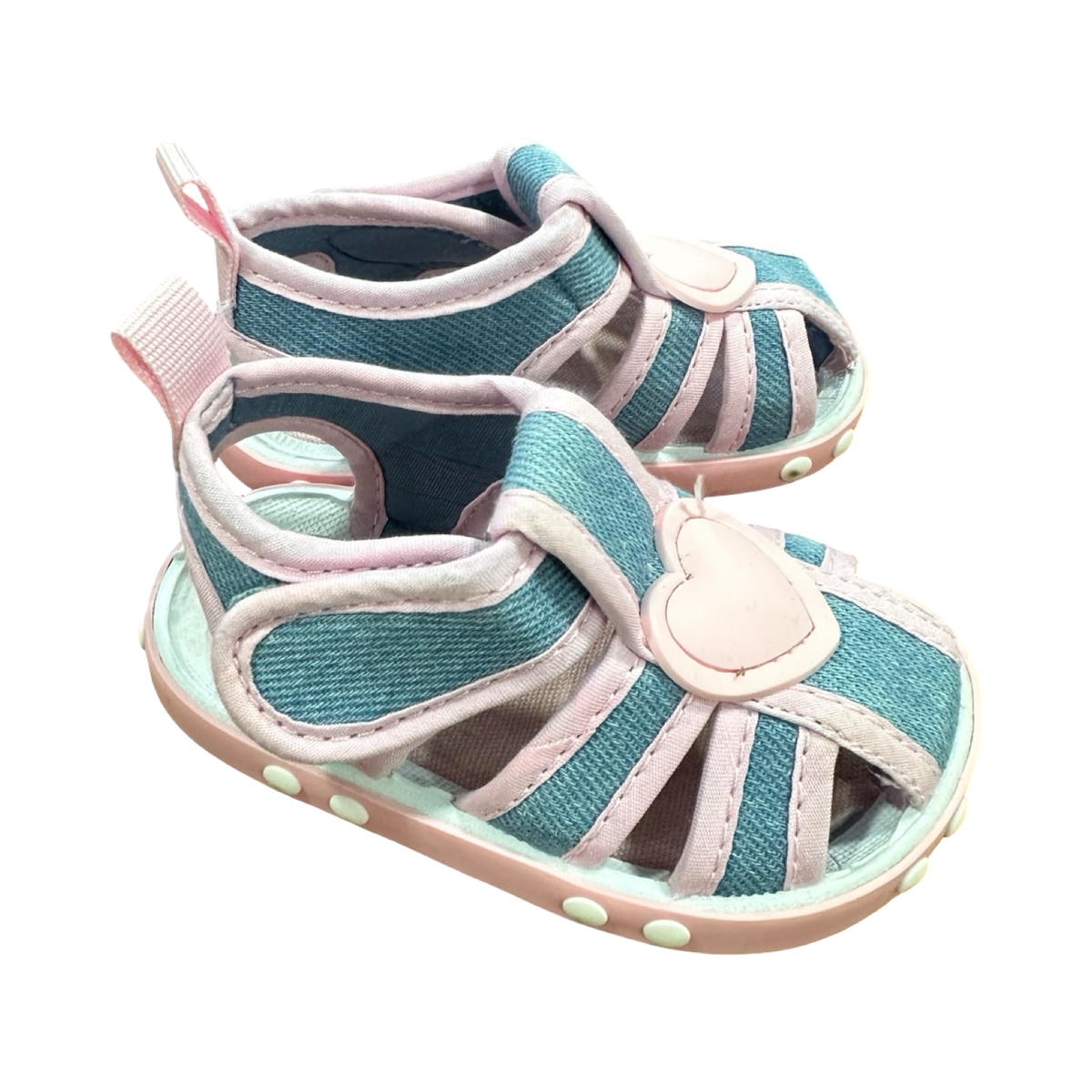 *NEW* Size 2 Pink & Denim Sandals - Ackermans