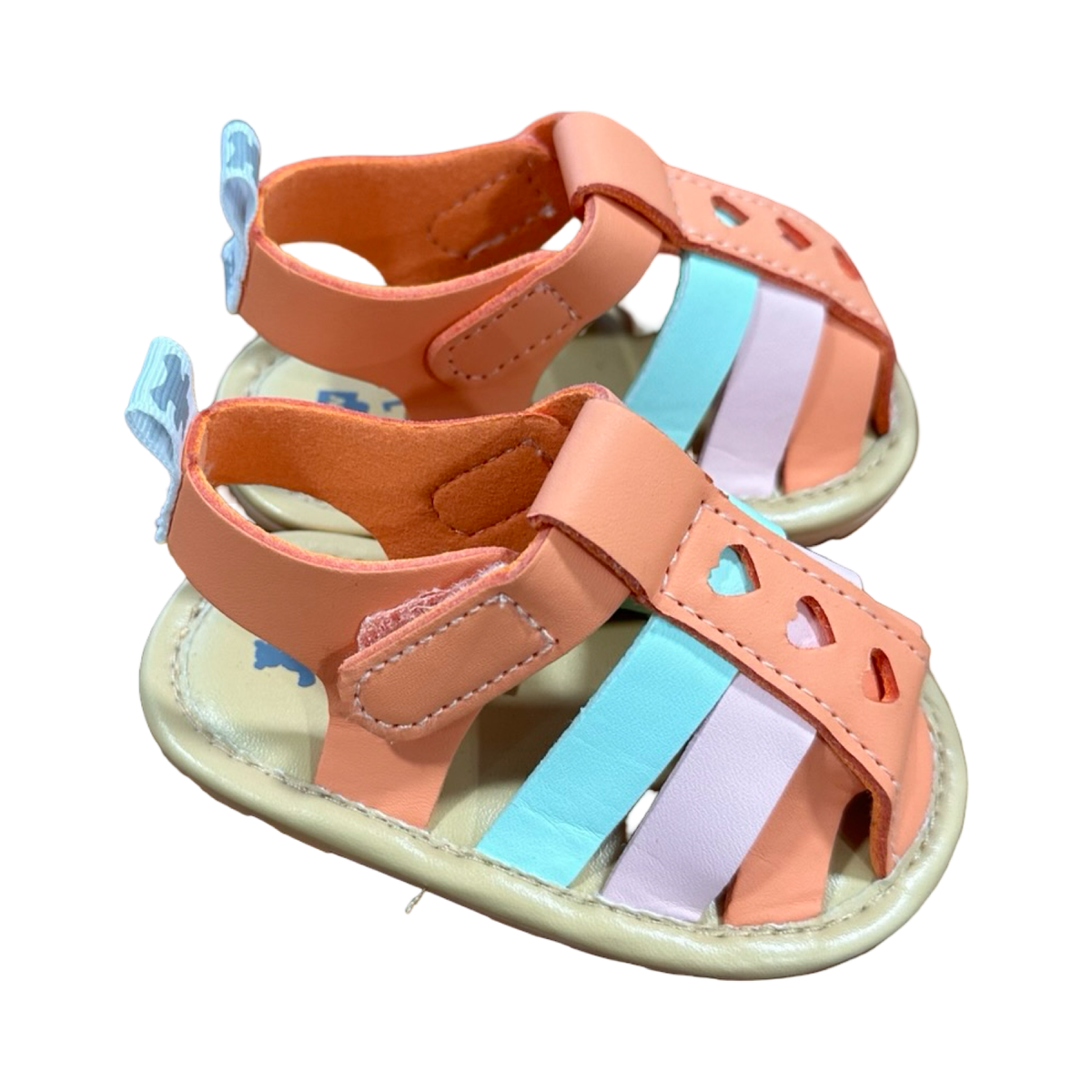 *NEW* Size 1 Orange, Pink & Green Sandals - Woolworths
