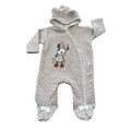 0-3M Mauve Minnie Warm Hooded Onesie - Disney