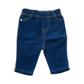 0-3M Dark Blue 3/4 Denim Jeans - Cuddlesome