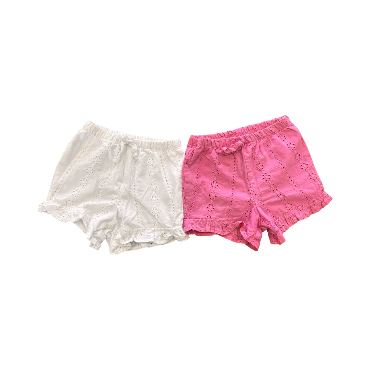 6-12M 2pc Cotton Lace Shorts - Ackermans