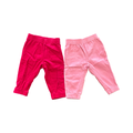 6-12M 2pc Corduroy Light Pink & Dark Pink Long Pants - Ackermans