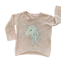 1-2Y Pink Knitted Unicorn Jersey - Real Kids