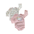 3-6M 2pc Pink Swan Bodysuit Set - Tiny Tots